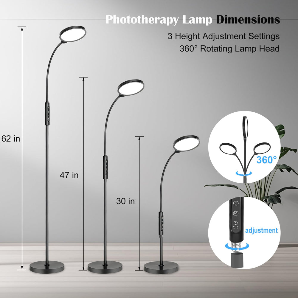 Morpholife lamp 360-degree gooseneck for precise direction.