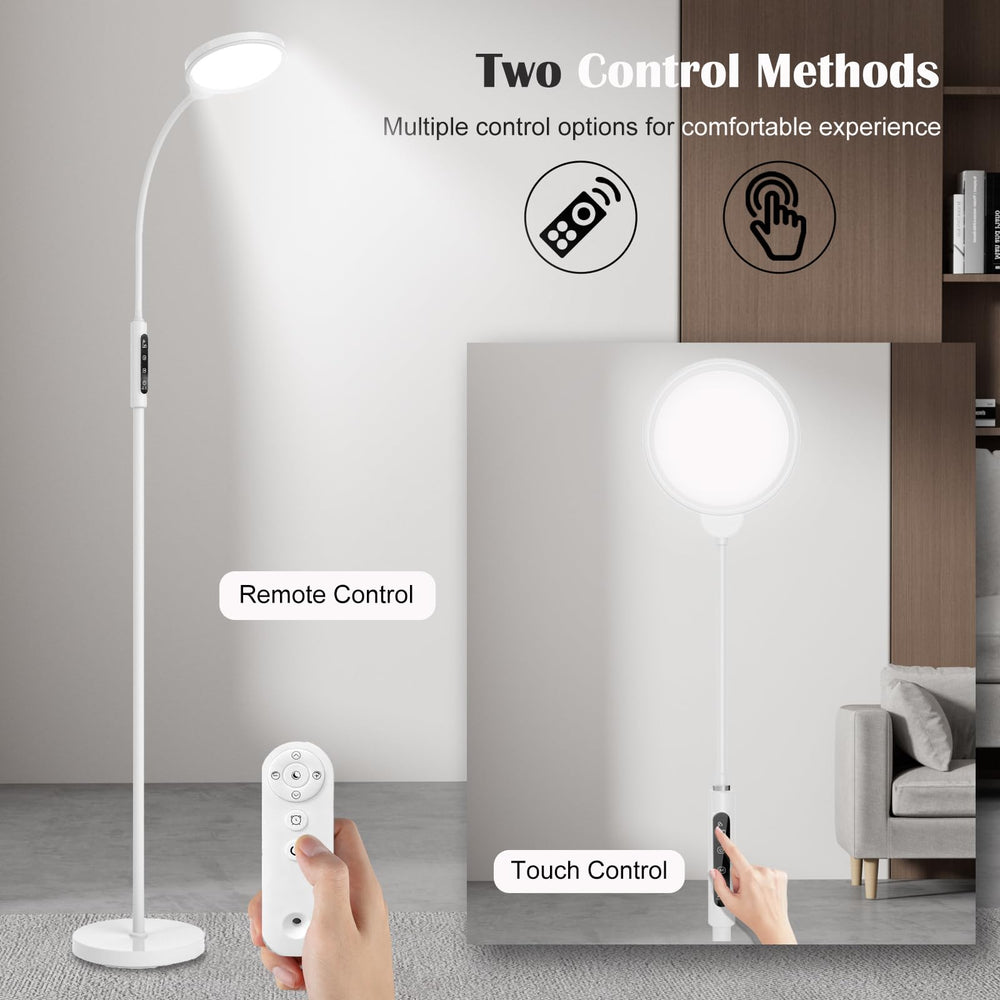 Morpholife light therapy lamp remote control enables easy brightness and mode adjustments