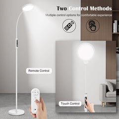 Morpholife light therapy lamp remote control enables easy brightness and mode adjustments
