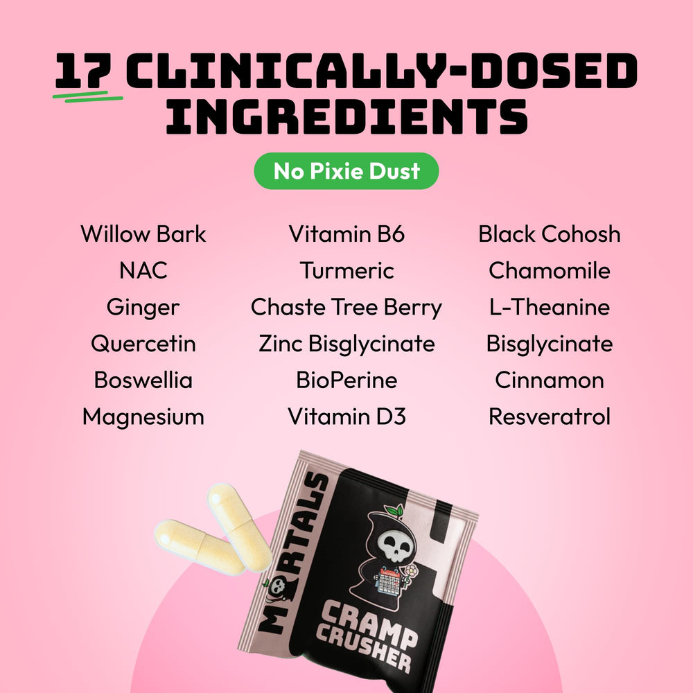 Mortals Cramp Crusher ingredients manifest hinting at balance