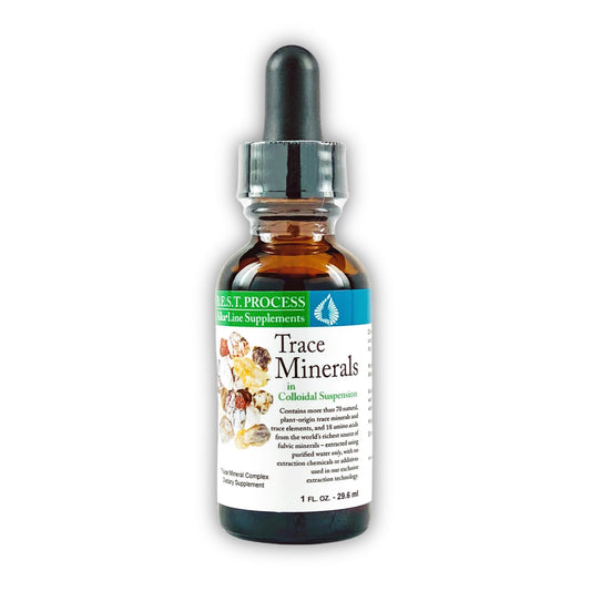Morter HealthSystem trace minerals bottle for daily nutrient support.