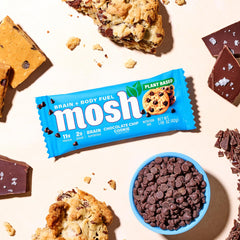 MOSH vegan, keto, gluten-free bar suitable for diverse diets.