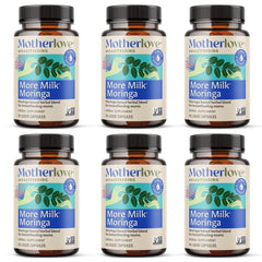 Motherlove More Milk Moringa bottle with organic herbs for lactation support