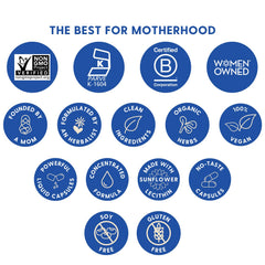 Motherlove More Milk Plus Women-Owned B-Corp seal displayed.