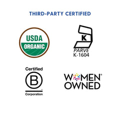 Women-Owned B-Corp branding on Motherlove More Milk Plus packaging.