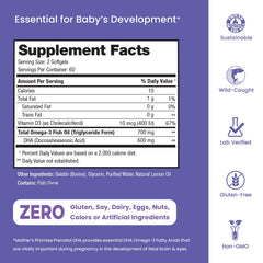 Lab testing certificate from Mother's Promise confirming third-party verification.