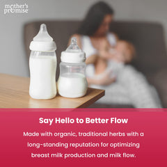 Mother's Promise Lactation Gummies on a kitchen counter for easy daily use