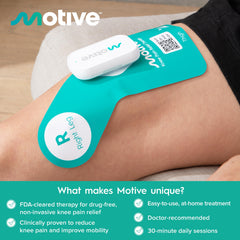Motive knee pads with contoured shape for quadriceps fit