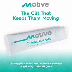 Motive knee pads showing easy placement and labeling