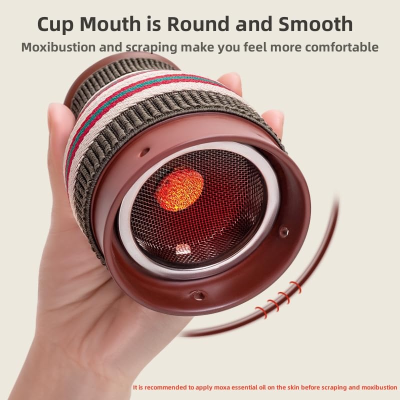 MOTRING ceramic cup moxibustion supports stable heat during use.
