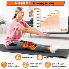 MOTUSANA heated knee brace adds warmth to ease tense muscles.