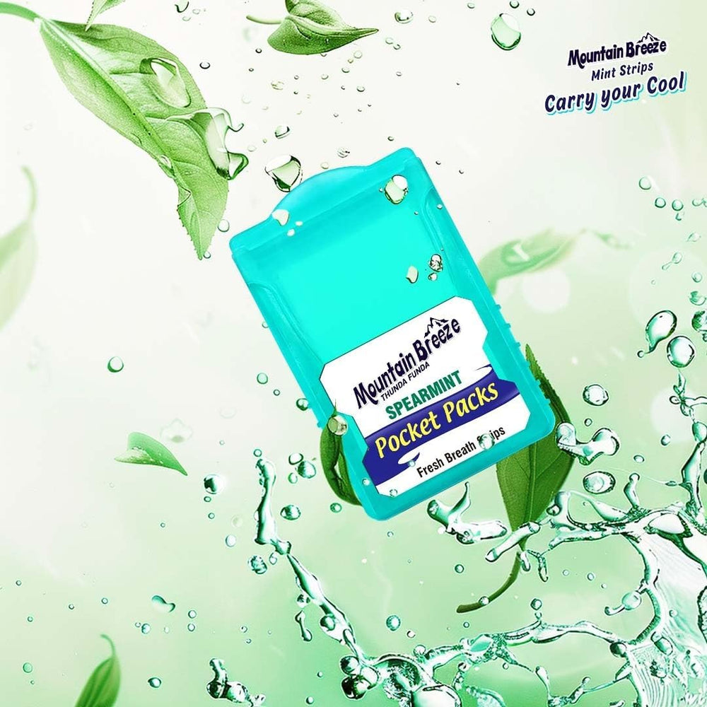 Mountain Breeze after-meal breath refreshment in seconds