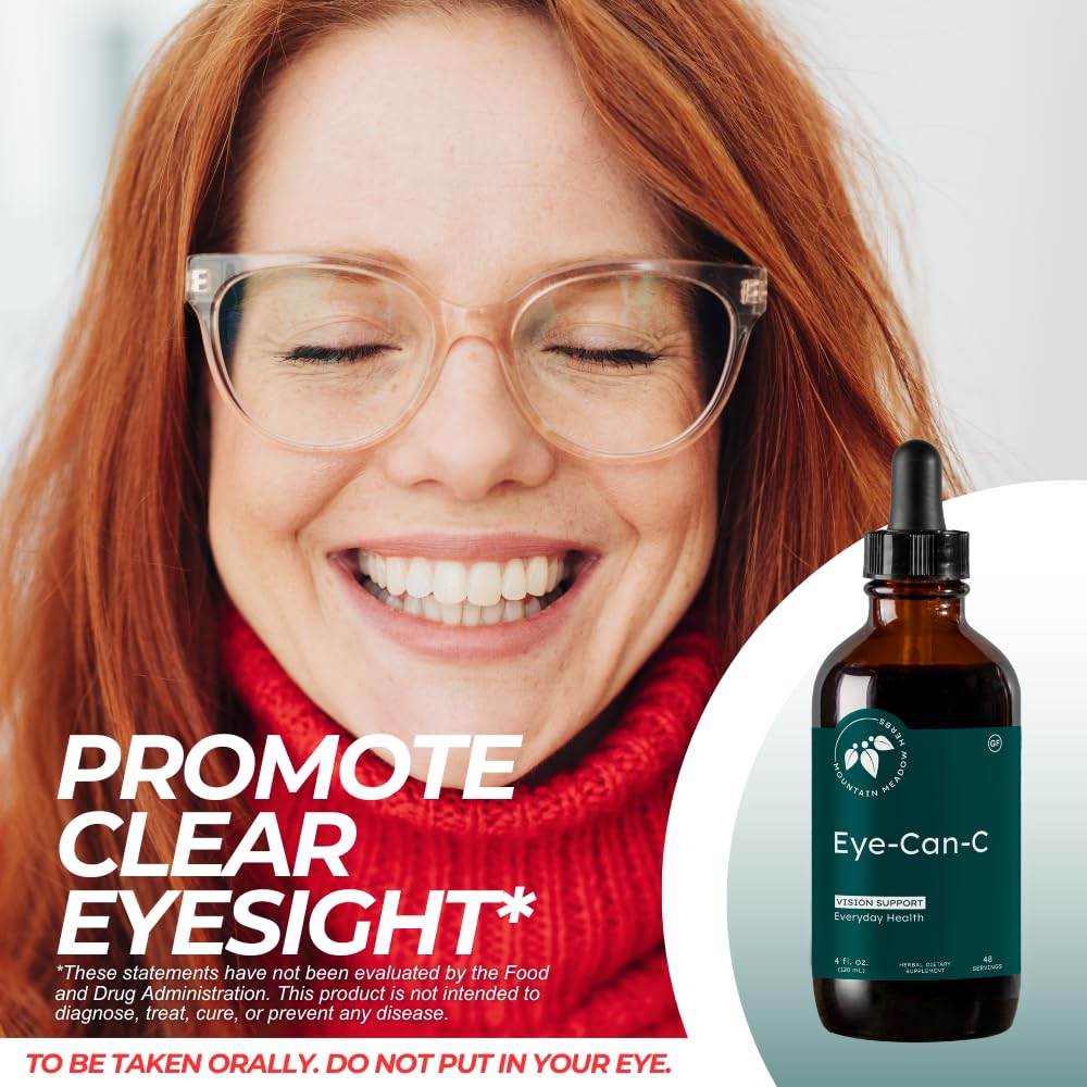 Mountain Meadow Herbs Eye-Can-C label detail highlighting herbal blend for everyday eye care.