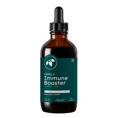 Mountain Meadow Herbs Family Immunity Defense tincture bottle pour for quick immune support.