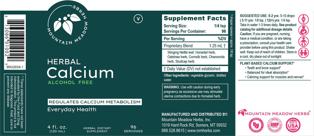 Mountain Meadow Herbs Herbal Calcium GMP facility demonstrates quality manufacturing standards.