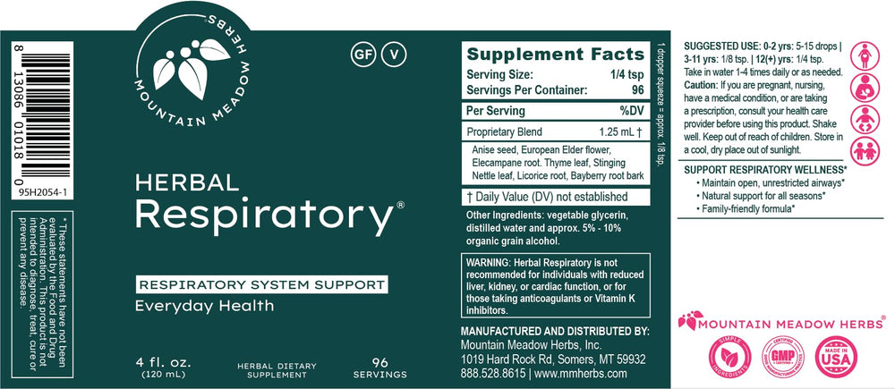 Mountain Meadow Herbs immune-support label hints at overall well-being alongside seasonal irritants.