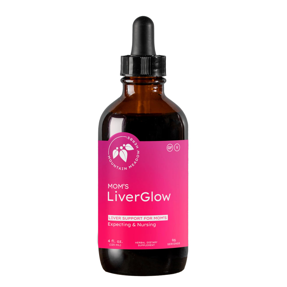Mountain Meadow Herbs Mom's Liver Glow bottle front for liver support