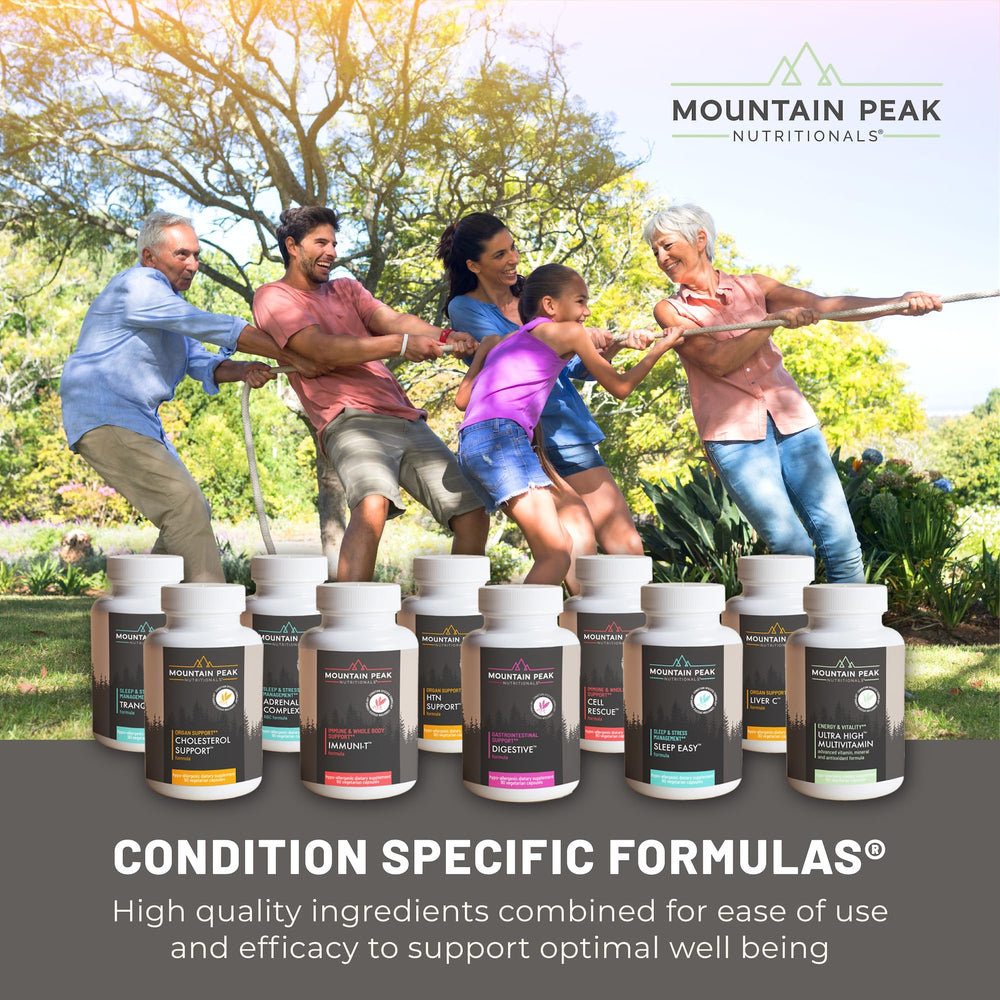 Mountain Peak Energy Formula mixed with water forms a smooth orange drink