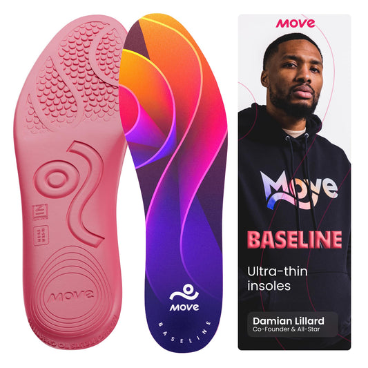 Move Baseline all-purpose insole—comfortable daily wear with neutral support.