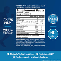 Move Free Advanced glucosamine formula supports joint structure and cartilage resilience