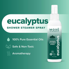 Steam diffuses around the MOXE mist for a spa-like inhalation experience