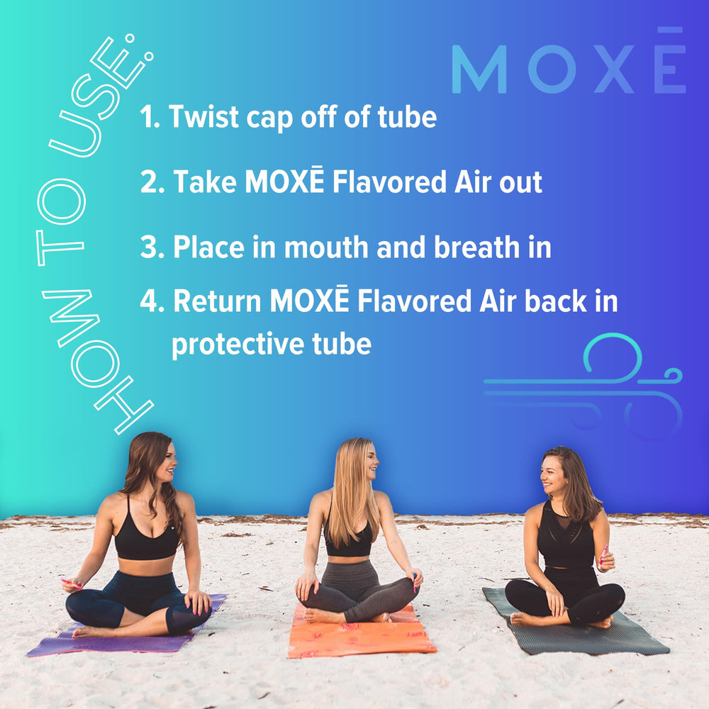 MOXE Natural Cinnamint Air Inhaler 3-pack ensemble for craving relief on the move