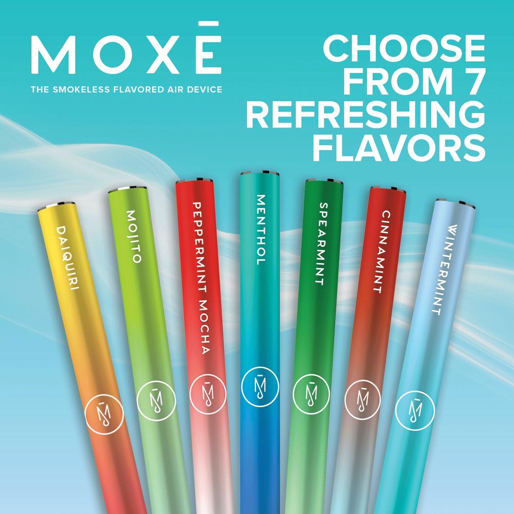 MOXE Inhaler in hand demonstrates palm-sized portability for discreet use