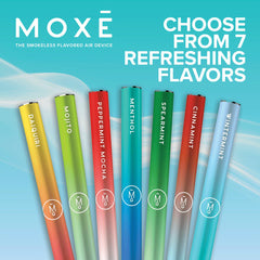 MOXE Inhaler in hand demonstrates palm-sized portability for discreet use