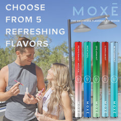 MOXE Wintermint inhaler close-up, cool aroma for clarity.
