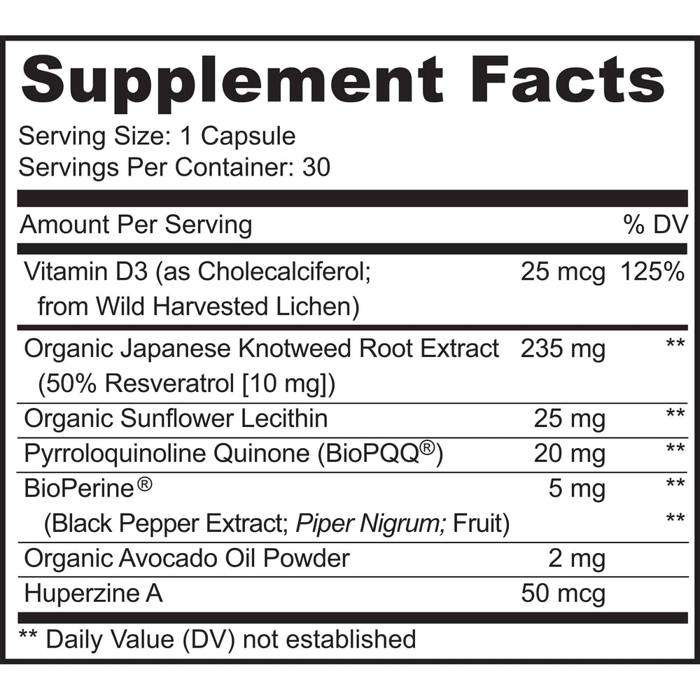 MoxyVites PQQ MITORESTORE capsules closeup showing vegan capsules.