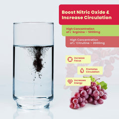 Mpain Blood Flow Super Formula scoop image demonstrates easy daily dosing with water