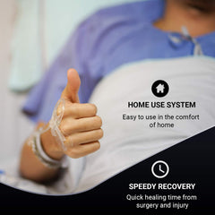 MPM adjustable ice cap fits securely for customized cooling sessions.
