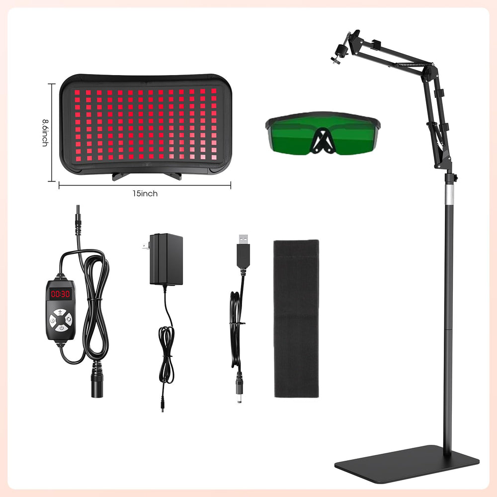 MQHOOB red light meter and gift set included for accurate setup.