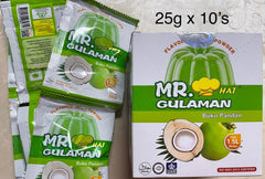 Close-up of Mr. Gulaman Buco Pandan powder texture ready to dissolve