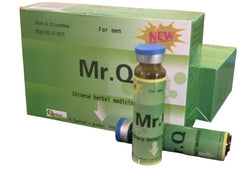 Mr. Q Chinese Herbal for Men bottle showing liquid form for daily support