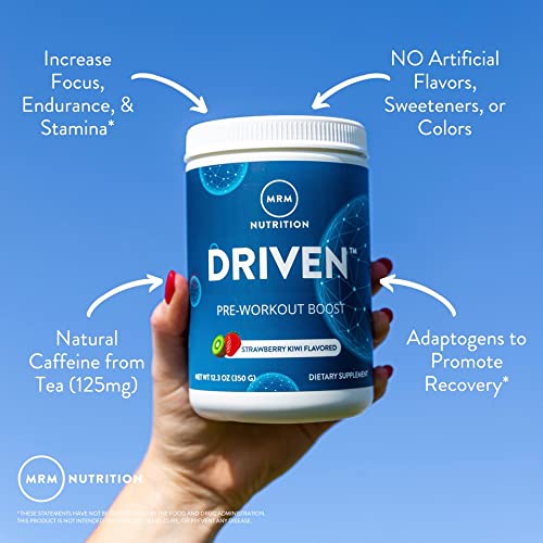 Athlete preparing a shake with MRM Driven pre-workout
