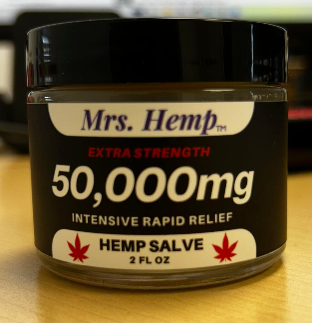 MRS. Hemp salve features a non-greasy texture for quick use.