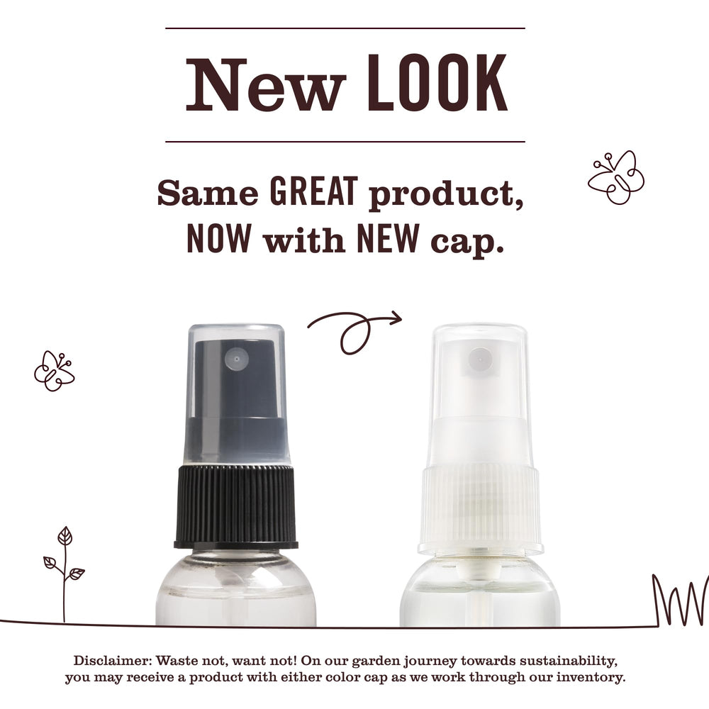 Closeup of Basil label on sanitizer bottle showing scent and design
