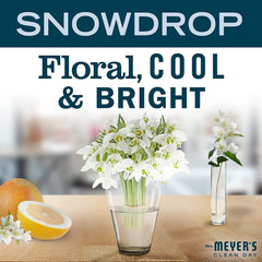 Snow Drop Candle on a frosted winter tablescape for cozy ambiance.