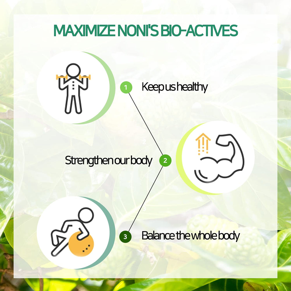 Noni harvest fruit image highlights origin of ingredients