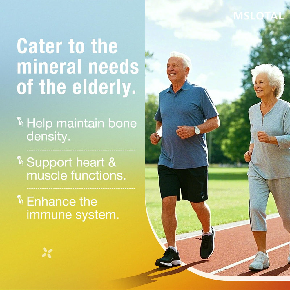MSLOTAL calcium citrate gummies with magnesium and zinc for daily bone health.
