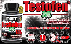 MST Testofen blister-pack showing convenient single-serving capsules.
