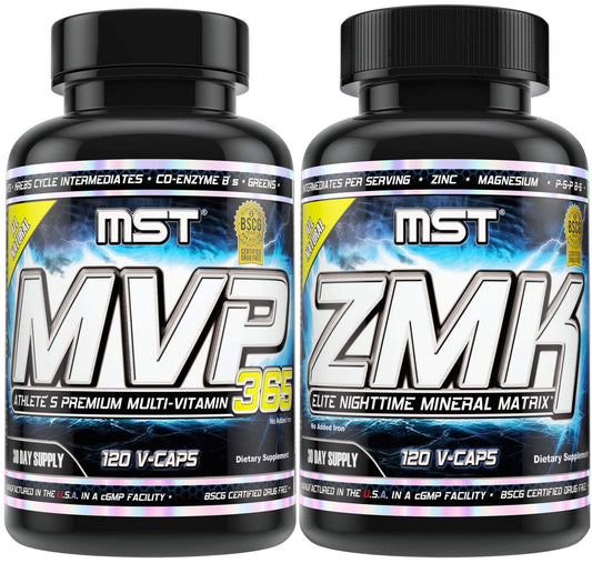 MST ZMK Nighttime Mineral bottle showing calm sleep support and recovery potential.