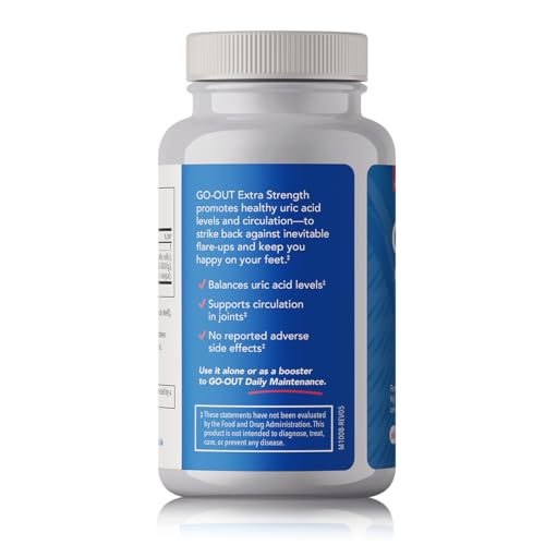 Closeup of Go Out Extra Strength capsules for easy daily dosing
