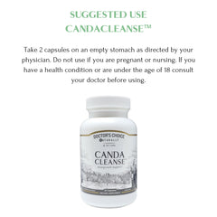 Barberry and caprylic acid ingredients in Mt. Capra CandaCleanse packaging