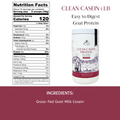 Mt. Capra Clean Casein bottle being poured for a nighttime shake