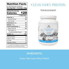 Mt. Capra Clean Whey bottle pour captures easy mixing for shakes