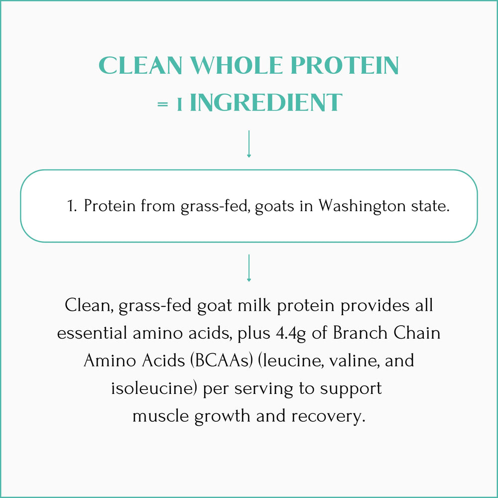 Mt Capra Clean Whole Protein close-up powder texture ideal for smooth mixing.