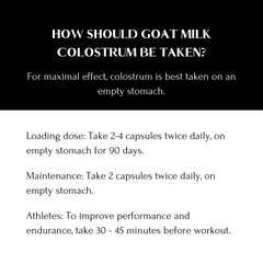 Mt Capra Goat Colostrum capsules 120-count supports a one-month routine