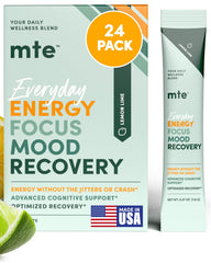 MTE healthy energy drink packets ready for on-the-go use and focus